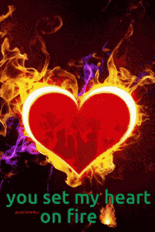 Heart Love GIF - Heart Love Heart On Fire GIFs