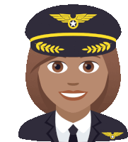 Pilot Joypixels Sticker - Pilot Joypixels Plane Captain Stickers