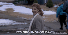 Its Groundhog Day Peggy Roeder GIF - Its Groundhog Day Peggy Roeder Groundhog Day GIFs