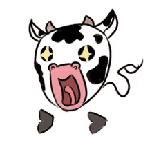 Cow Shookt GIF - Cow Shookt Surprised GIFs