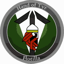 tyrflo hand of tyr flotilla tyr flotilla logo spinning