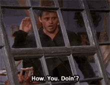 How You Doin How Are You Doing GIF - How You Doin How Are You Doing Joey Tribbiani GIFs