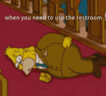 Need To Pee Spin GIF - Need To Pee Spin Grampa Simpson GIFs