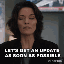 Lets Get An Update As Soon As Possible Isobel Castille GIF - Lets Get An Update As Soon As Possible Isobel Castille Fbi GIFs