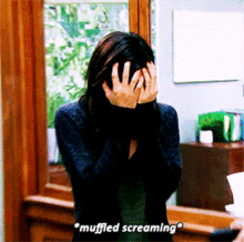 Parks And Rec April Ludgate GIF - Parks And Rec April Ludgate Muffled Screaming GIFs