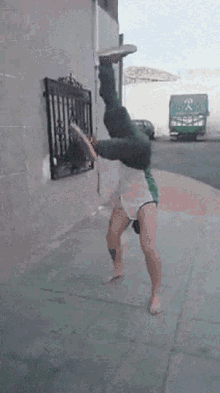 Silly Legs GIF - Silly Legs Hand Stand GIFs