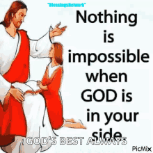 jesdus nothing is impossible god