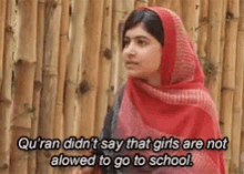 Malala Quran Didnt Say That Girst Are Not Allowed To Go To School GIF - Malala Quran Didnt Say That Girst Are Not Allowed To Go To School Activism GIFs
