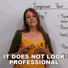 It Does Not Look Professional Emma GIF - It Does Not Look Professional Emma Engvid GIFs
