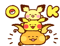 Pikachu Kanahei Sticker - Pikachu Kanahei Raichu Stickers