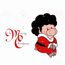 Christmas Afro Pig GIF - Christmas Afro Pig Christmas Week GIFs