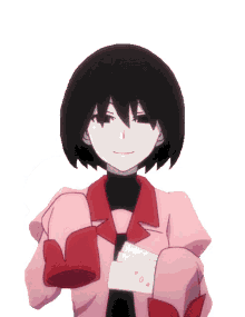 ougi oshino anime smile cute hands