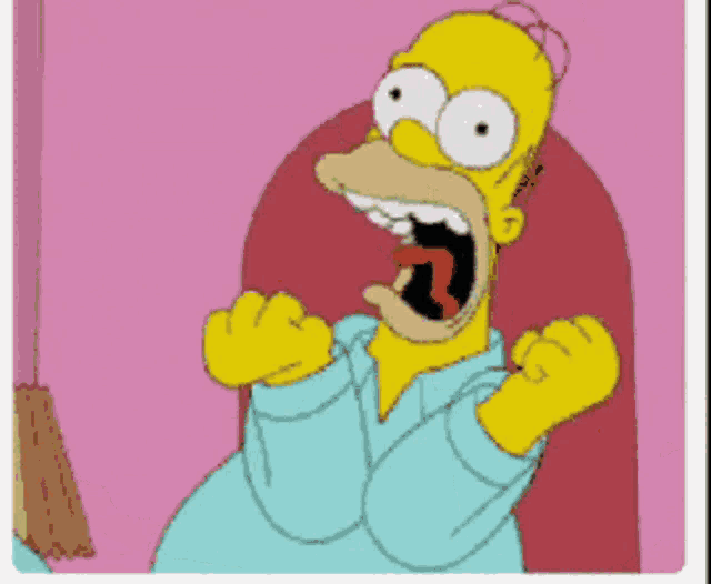 Homer Simpson Screaming Homer Simpson Screaming Scared Discover