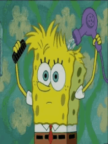 spongebob fix hair blower swag
