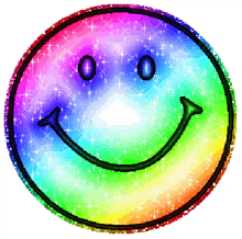 smiley face rainbow happy