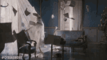 Papers Falling Roxanne GIF - Papers Falling Roxanne Haley Bennett GIFs