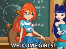 Welcome Girls Greetings GIF - Welcome Girls Welcome Greetings GIFs