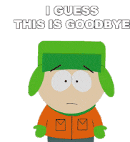 I Guess This Is Goodbye Kyle Broflovski Sticker - I Guess This Is Goodbye Kyle Broflovski South Park Stickers