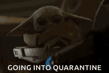 Baby Yoda GIF - Baby Yoda Quarantine GIFs