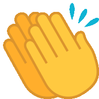 Clapping Hands People Sticker - Clapping Hands People Joypixels Stickers