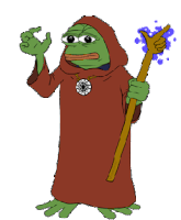 Wizard Pepe The Frog Sticker - Wizard Pepe The Frog Magician Stickers