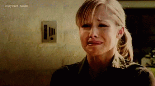 Kristen Bell Cry GIF.