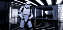 Stormtrooper Victory Pose - Star Wars GIF - Star Wars Fist Pump Storm Trooper GIFs
