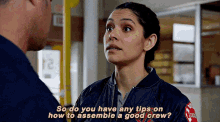 Chicago Fire Stella Kidd GIF - Chicago Fire Stella Kidd So Do You Have Any Tips On GIFs