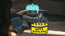 Baby Yoda Happy Birthday GIF - Baby Yoda Happy Birthday Birthday Party GIFs