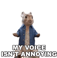 My Voice Isnt Annoying Peter Rabbit Sticker - My Voice Isnt Annoying Peter Rabbit Peter Rabbit2the Runaway Stickers