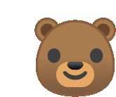 Bear Wink Sticker - Bear Wink Winky Face Stickers