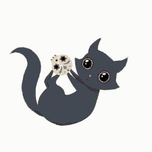 Cat Black Cat GIF - Cat Black Cat Sugar Skull GIFs