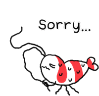 Sorry Scared Sticker - Sorry Scared Terrified Stickers