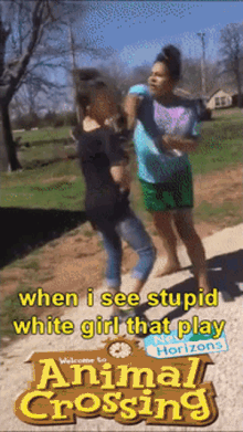 White Girl Funny GIF - White Girl Funny Animal Crossing GIFs
