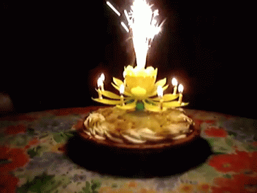 The Ultimate Birthday Cake GIF - Birthday Cake Flower Candles GIFs