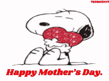 Snoopy Happy Mothers Day GIF - Snoopy Happy Mothers Day Heart GIFs