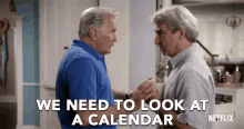Look At A Calendar Schedule GIF - Look At A Calendar Schedule Grace And Frankie GIFs