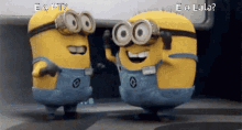 happy excited minions