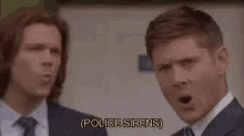 Police Sirens Supernatural GIF - Police Sirens Supernatural Dean GIFs
