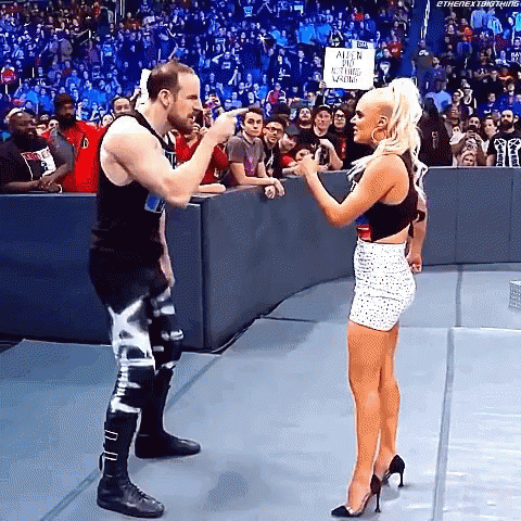 Lana,Aiden English,Low Blow,WWE,Smack Down Live,Wrestling,gif,animated gif,...