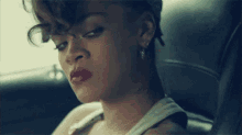 The Guy Who Talks Down To You GIF - Rihanna Stare We Found Love GIFs