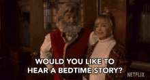 Would You Like To Hear A Bedtime Story Mrs Claus GIF - Would You Like To Hear A Bedtime Story Mrs Claus Goldie Hawn GIFs