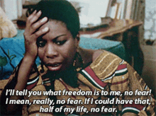 Nina Simone Freedom GIF - Nina Simone Freedom Black Lives Matter GIFs