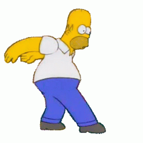 Homer Simpson Homer Dance Sticker - Homer Simpson Homer Dance Dancing...