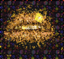 Gold Glitter Lips Swallow This GIF - Gold Glitter Lips Swallow This Art Gif GIFs
