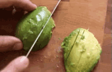 Avocado Slicing GIF - Avocado Knife Knifework GIFs