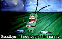 Plankton Goodbye GIF - Plankton Goodbye Ill See You All GIFs