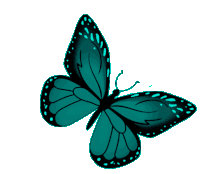 Butterfly Teal Sticker - Butterfly Teal Monarch Stickers