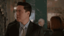 Uh Oh GIF - Fresh Off The Boat Worried Randall Park GIFs