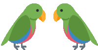 Parrot Kiss Sticker - Parrot Kiss Bird Stickers